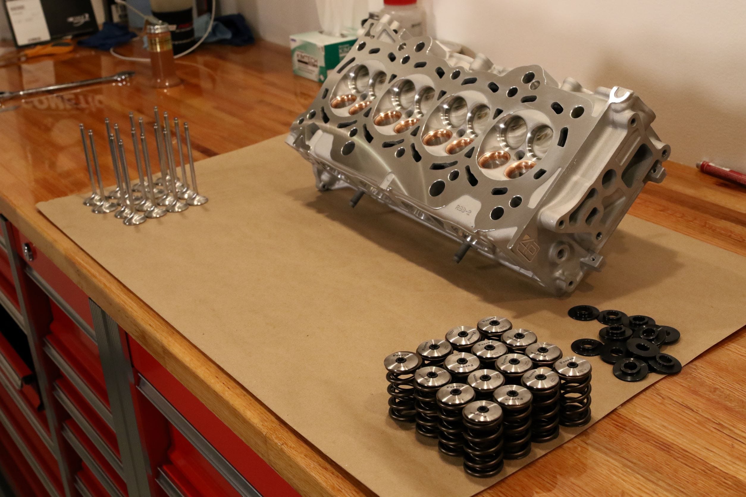 4 piston Pro TSX cylinder head Honda K series